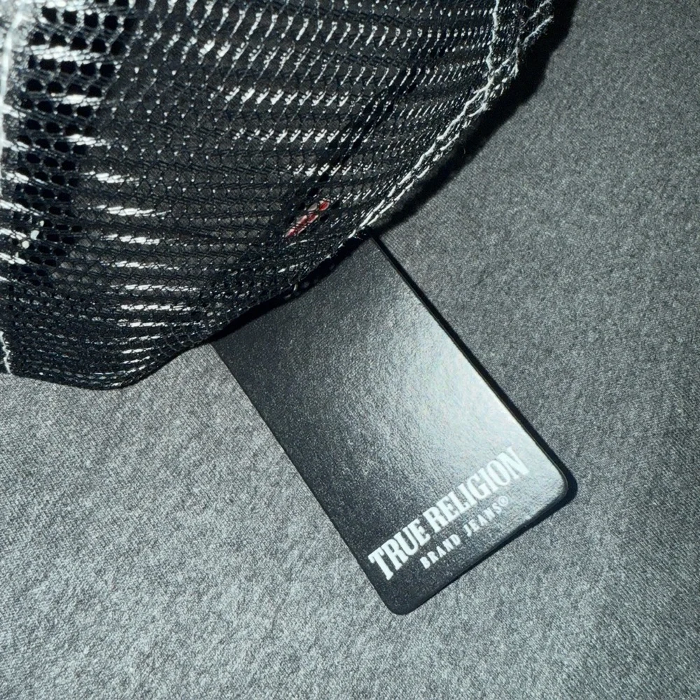 True Religion Black and Camouflage Cap